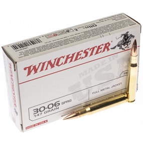 Winchester Target Træningspatroner - Kaliber 30-06 Sprg. - FMJ