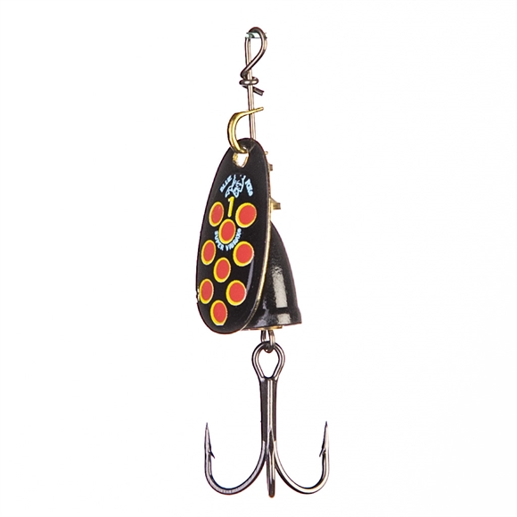 Rapala Blue Fox Vibrax Hot Pepper Spinner - Black Yellow Red