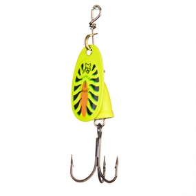 Rapala Blue Fox Vibrax Fluorescent Spinner - Firetiger