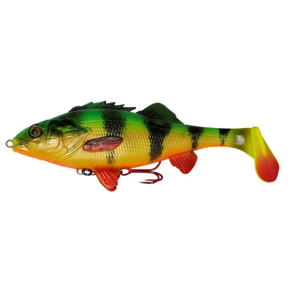 Savage Gear 4D Perch Shad - Firetiger - 12,5 cm - 23 g