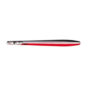 Savage Gear Line Thru Sandeel Nail - Black/Red