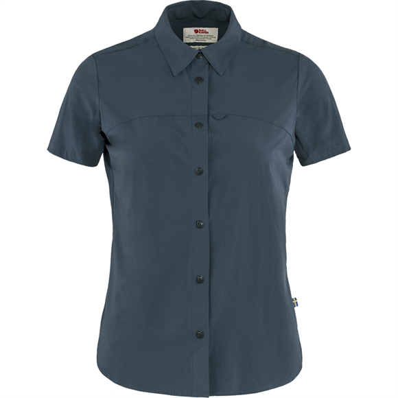 Fjällräven High Coast Lite Shirt SS W - Dameskjorte - Navy