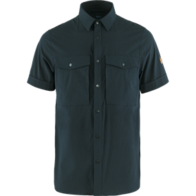 Fjällräven Abisko Trekking Shirt SS M - Herreskjorte - Dark Navy