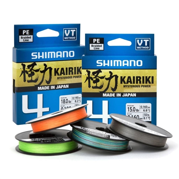 Shimano Kairiki PE Braided Line 4 - Steel Grey