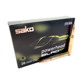 Sako Powerhead Blade Riffelpatroner - Kal. 270 W.