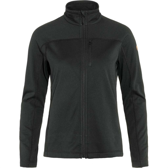 Fjällräven Abisko Lite Fleece Jacket W - Dame Fleecetrøje - Sort