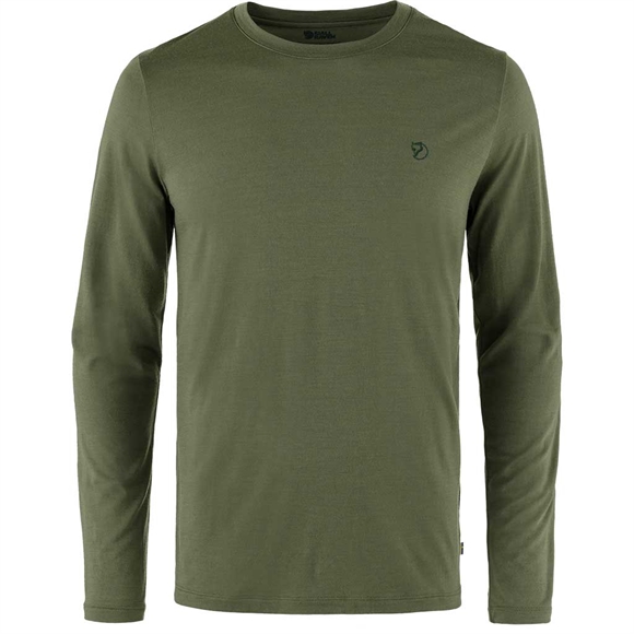 Fjällräven Abisko Wool LS M Trøje - Herre - Laurel Green