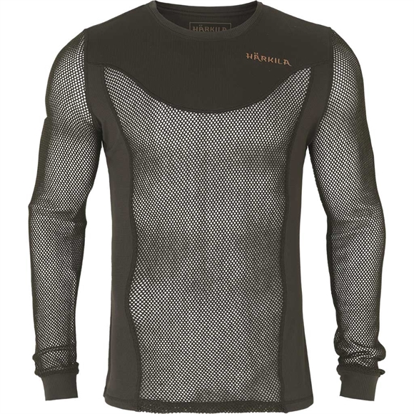 Härkila Base Mesh crew neck - Herre undertrøje - Shadow brown