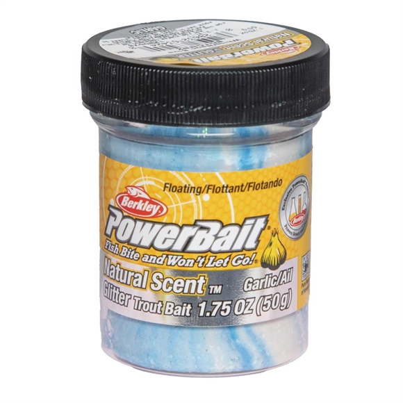 Berkley PowerBait Garlic - White/Neon Blue