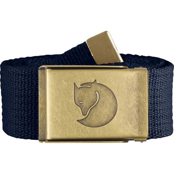 Fjällräven Canvas Brass Belt - Bælte - Dark Navy