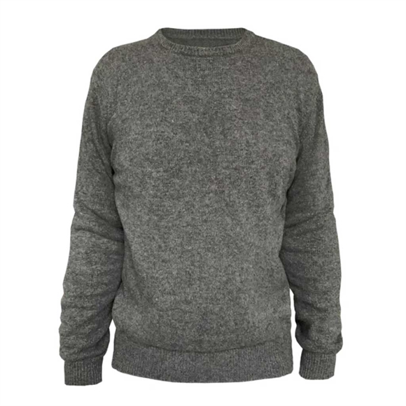 A New Story Daisy Roundneck W Striktrøje - Dark Grey