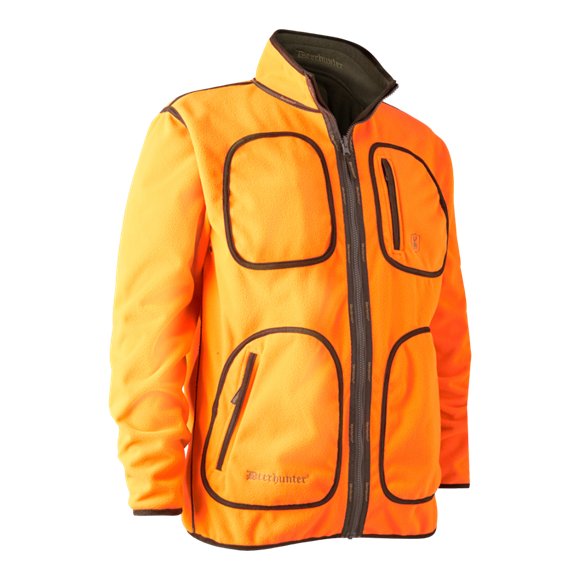 Deerhunter Gamekeeper Bonded Fleecejakke - vendbar - Herre - Orange