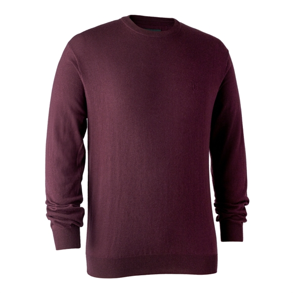 Deerhunter Kingston Strik med rund hals - Herre - Burgundy