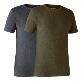 Deerhunter Basis 2-pak T-shirt - Herre - Adventure Green Melange