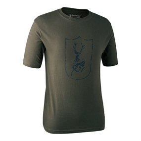 Deerhunter Logo T-Shirt K/Æ - Herre - Bark green - L