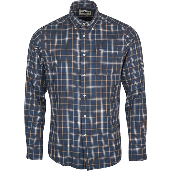 Barbour Delamere Eco Tailored Shirt - Herreskjorte - Navy