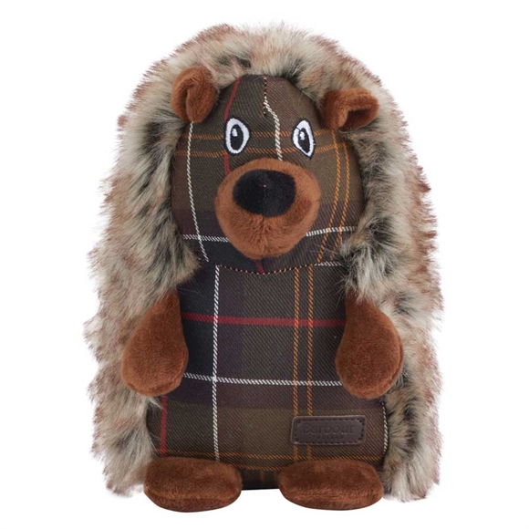 Barbour Hedgehog Dog Toy - Hundelegetoej - Brown-Tartan