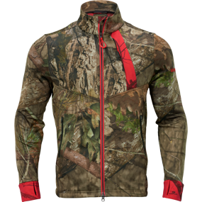 Härkila Moose Hunter 2.0 fleece jakke - Herre - MossyOak®Break-Up Country®/MossyOak®Red