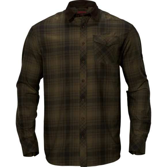 Härkila Driven Hunt flannel skjorte - Herre - Olive green check