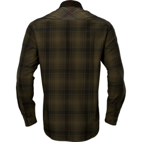 Härkila Driven Hunt flannel skjorte - Olive green check - Back