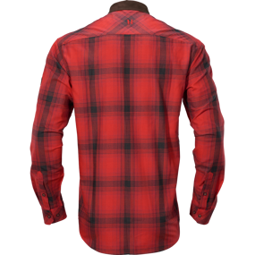 Härkila Driven Hunt flannel skjorte - Red/Black check - Back