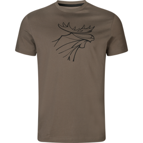 Härkila graphic t-shirt 2-pack - Herre - Brown granite/Phantom