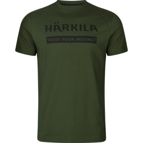 Härkila logo t-shirt 2-pack - Herre - Duffel green/Phantom