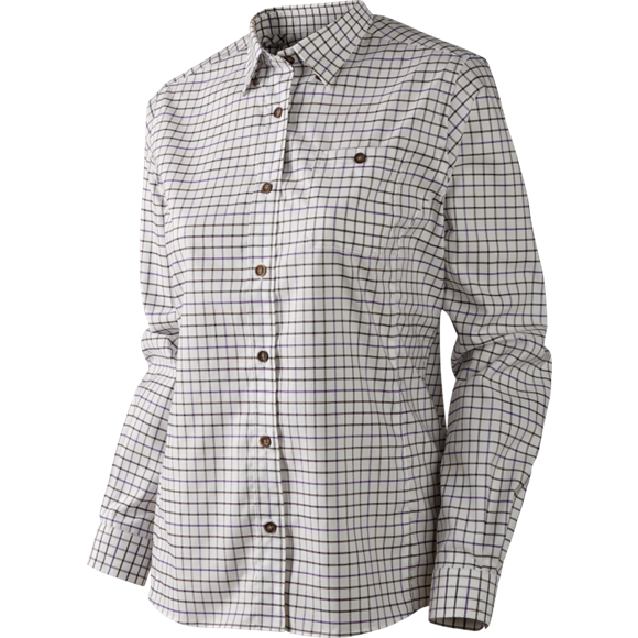 Härkila Lancaster Lady L/S skjorte - Dame - Blackberry check