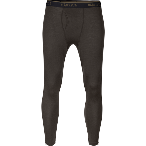 Härkila Base All Season side zip long johns - Herre undertøj - Shadow brown