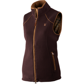 Härkila Sandhem Lady fleece vest - Dame - Dark port melange