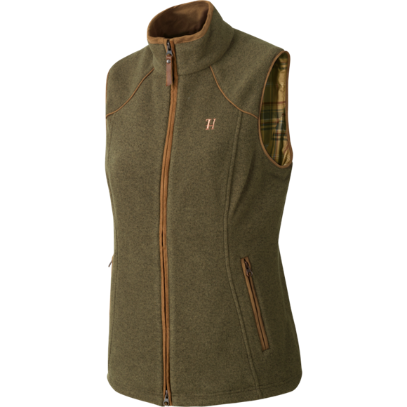 Härkila Sandhem Lady fleece vest - Dame - Dusty lake green melange