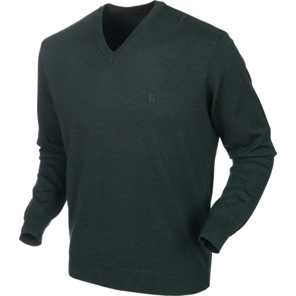 Härkila Glenmore pullover - Herre strik - Deep Forest green