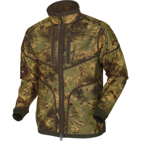 Härkila Lynx Reversible fleece jakke - Herre - Willow green/AXIS MSP® Forest green