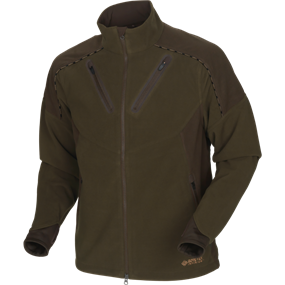 Härkila Mountain Hunter fleece jakke - Herre - Hunting green/Shadow brown