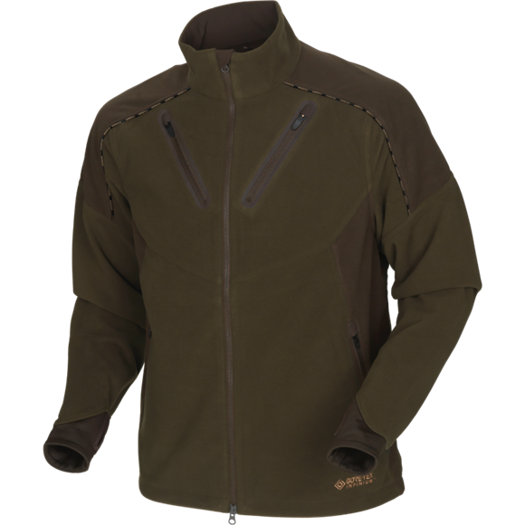 Härkila Mountain Hunter fleece jakke - Herre - Hunting green/Shadow brown