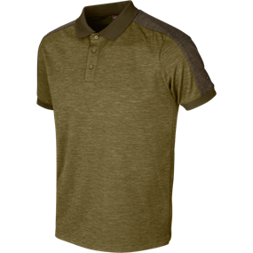 Härkila Tech polo - Herre - Dark olive/Willow green