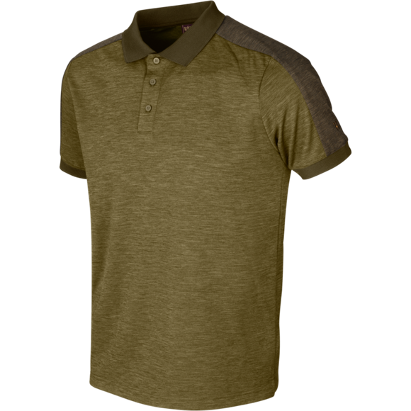 Härkila Tech polo - Herre - Dark olive/Willow green