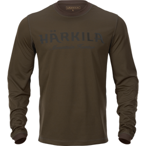 Härkila Mountain Hunter L/S t-shirt - Herre - Hunting green/Shadow brown - L