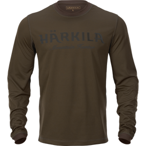 Härkila Mountain Hunter L/S t-shirt - Herre - Hunting green/Shadow brown