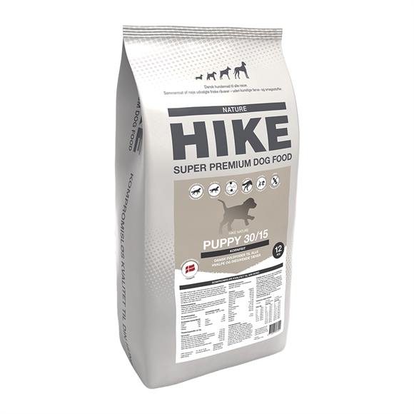 Hike Nature Puppy 30/15 Kornfrit Hundefoder - 12kg