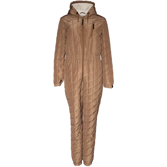 Kopenhaken Icy Quilt Jumpsuit - Dame Heldragt - Dark Camel