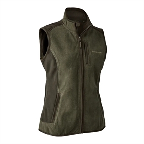 Deerhunter Lady Pam Bonded Fleecevest - Dame - Graphite Green