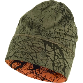 Fjällräven Lappland Beanie - Unisex - Green Camo-Orange - One size