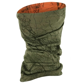 Fjällräven Lappland Neck Gaiter - Halsedisse - Green Camo-Orange Multi Camo - One size