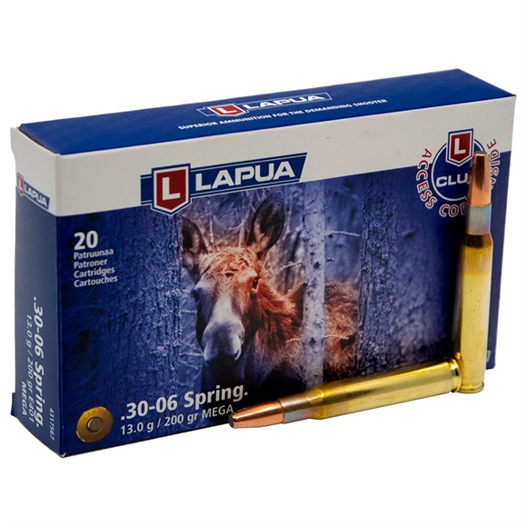 Lapua Mega Riffelpatroner - Kal. 30-06 Sprg. - 200 gr.