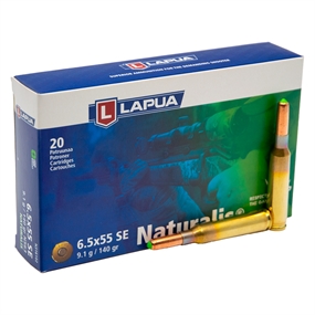 Lapua Naturalis Riffelpatroner - Kal. 6,5x55 SE - 140 gr.