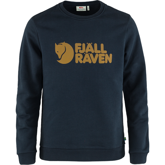 Fjällräven Logo Sweater M - Herretrøje - Dark Navy