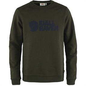 Fjällräven Logo Sweater - Herrestrik - Deep Forest - L