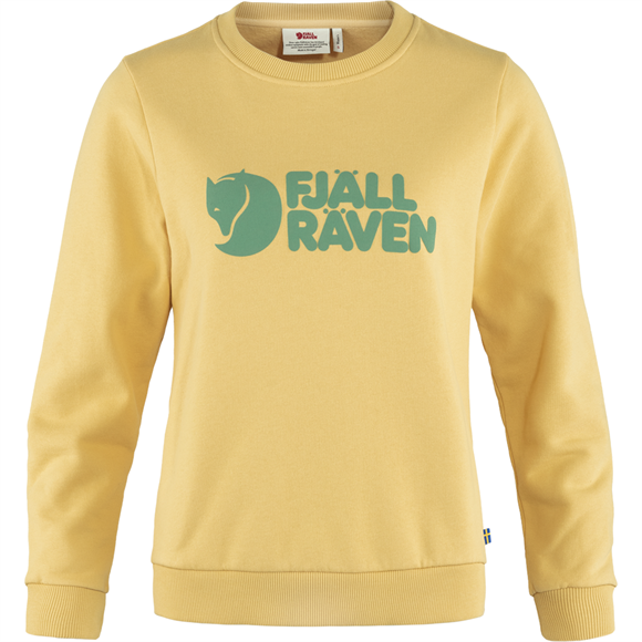 Fjällräven Logo W Sweater - Damesweater - Mais Yellow