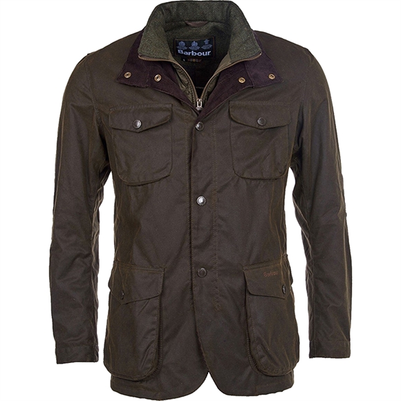 Barbour Ogston Waxed Cotton Jacket - Herrejakke - Olive